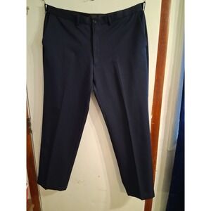Haggar Easy Care Wrinkle Free Pants 42x32 Navy Blue EUC‎